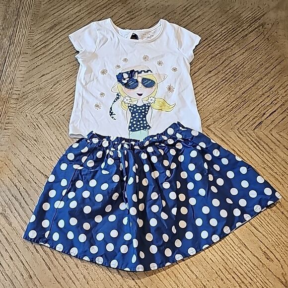 Polka dot skirty and top set size 7/8  Max Studio - Picture 9 of 9